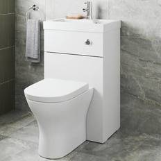 Artis 2 in 1 Back to Wall Toilet and Basin Combination Unit White Gloss 500mm Width