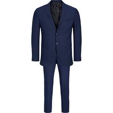 Jack & Jones Men Suits Jack & Jones Solaris Super Slim Fit Suit - Blue/Medieval Blue