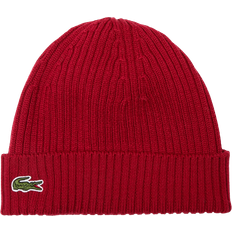 Lacoste Red Beanies Lacoste Beanie Unisex - Burgundy