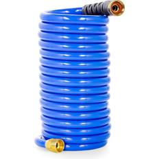 Camco 20’ Coiled Water Hose Rust Fittings