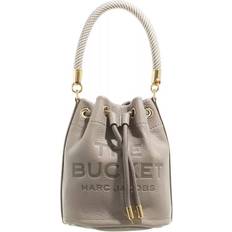 Grey Bucket Bags Marc Jacobs debossed-logo leather bucket bag women Calf Leather One Size Grey