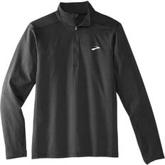 Brooks Dash 1/2 Zip 2.0 Heather Black Men's Clothing Black