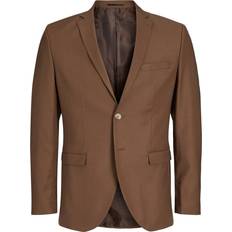 Jack & Jones Solaris Super Slim Fit Blazer - Brown/Emperor