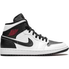 Jordan Air Mid "Reverse Black Toe" sneakers women Leather/Rubber White