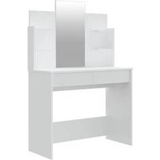 White Dressing Tables vidaXL Mirror Dressing Table 40x96cm