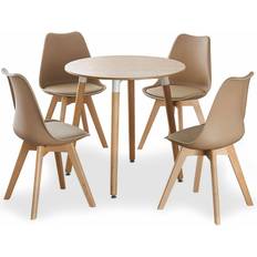 Life Interiors Lorenzo Dining Set 80cm 5pcs