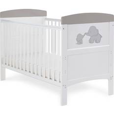 OBaby Grace Inspire Cot Bed Me & Mini Me Elephants 30.7x56.7"