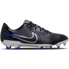 Nike 7.5 - Artificial Grass (AG) Football Shoes Nike Tiempo Legend 10 Club M - Black/Hyper Royal/Chrome