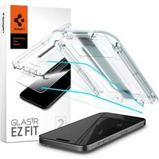 Spigen EZ FIT GLAS.tR Screen Protector for iPhone 15 Pro 2-Pack