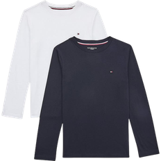 Tommy Hilfiger Original Long Sleeve T-shirts 2-pack - Desert Sky/White