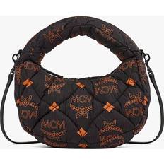 MCM Aren Quilted Hobo In Maxi Monogram Nylon