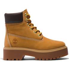 Platform - Women Lace Boots Timberland Stone Street Premium 6" Waterproof Platform Boot - Wheat