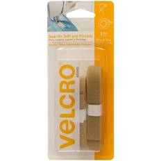 Hook & Loop Fasteners Velcro brand sew-on soft & flexible tape .625"x30"-beige -90322