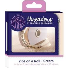 Zippers General Threaders Zips on a Roll Cream