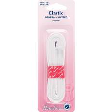 Hemline White Elastic 12x2m