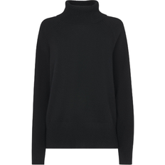 Whistles Cashmere Roll Neck Jumper - Black