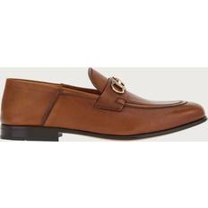 Ferragamo Brown Gancini Loafers