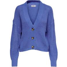 Only Carol Texture Knitted Cardigan - Blue/Ultramarine