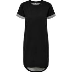 Only Short Dresses - Women Only Short T-shirt Dress - Black