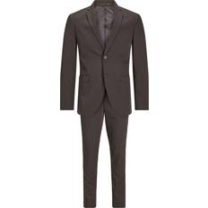 Jack & Jones Franco Slim Fit Suit - Brown/Chocolate Torte