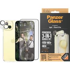 Apple iPhone 15 Plus Mobile Phone Cases PanzerGlass 3-in-1 Protection Pack for iPhone 15 Plus