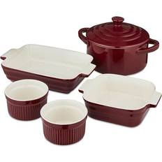 Red Cookware Sets Barbary & Oak Gift Cookware Set