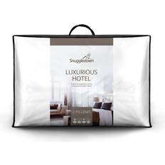 Snuggledown Luxurious Hotel Pack of 2 Medium Support Pillow Case White