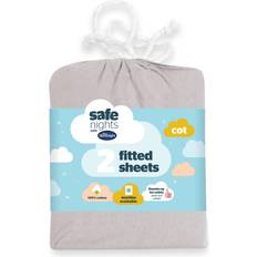 Silentnight Safe Nights Cot Fitted Bed Sheet Grey