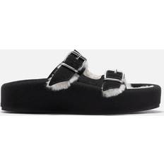 MM6 Maison Margiela Black Sunken Footbed Slides H9973 Frozen Dew/Bla IT