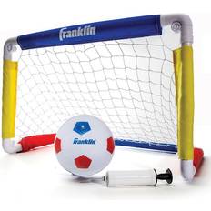 Franklin Sports Kids Mini Soccer Goal Set Backyard/Indoor Mini Net and Ball Set with Pump Portable Folding Youth Soccer Goal Set 24" x 16"
