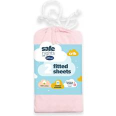 Silentnight Safe Nights Pack of 2 Crib 100% Cotton Fitted