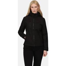 Regatta professional women's venturer waterproof softshell hooded jacket black