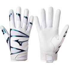 Mizuno Men - Sportswear Garment Accessories Mizuno Women's F-257 Softball Batting Gloves White/Iridium White/Iridium