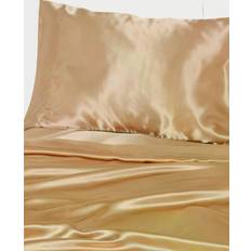 Beatrice Home Fashions Luxurious Satin Bed Sheet Gold (274.3x259.1cm)