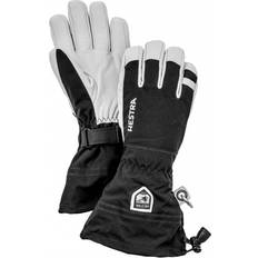 Polyamide Gloves & Mittens Hestra Army Leather Heli Ski 5-Finger Gloves - Black