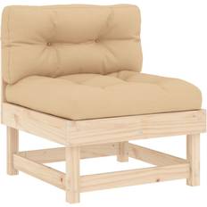 Wood Modular Sofa vidaXL natural pine, middle Middle Modular Sofa