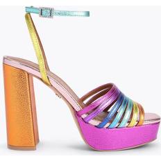 Multicoloured - Women Slippers & Sandals Kurt Geiger London Pierra Leather Platform Sandals, Multi