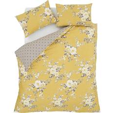 Florals Duvet Covers Catherine Lansfield Canterbury Duvet Cover Yellow (230x220cm)