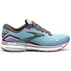 Brooks Road - Women Running Shoes Brooks Ghost 15 W - Blue Bell/Black/Pink