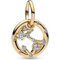 Pandora Pendants & Charms Pisces Zodiac Dangle Charm gold Pendants & Charms for ladies