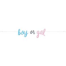 Unique Gender Reveal Boy or Girl Letter Banner