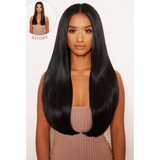 Best Extensions & Wigs Lullabellz Super Thick Straight Clip In Hair Extension 22 inch Natural Black 5-pack