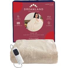 Dreamland Cosy Up Silky Soft Blankets White