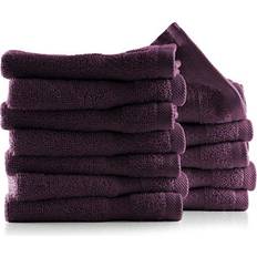 Hearth & Harbor Washcloths 12 Pack Wash Kitchen Towel Purple