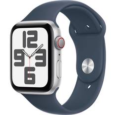 Wearables apple watch se gps og cellular Apple Watch SE GPS + Cellular 44mm Silver Aluminium Case Storm Band