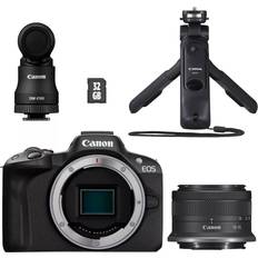 USB-C DSLR Cameras Canon EOS R50 + RF-S 18-45mm F4.5-6.3 IS STM + Creator Kit