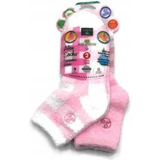 Earth Therapeutics Aloe Infused Moisturizing Socks Pink Plaid 2