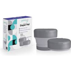 PurePail Go Portable Diaper Slate Slate