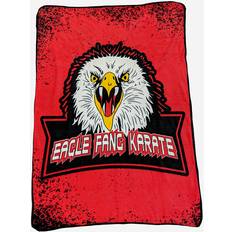 Cobra Kai Eagle Fang Karate Fleece Blankets Black (152.4x127cm)