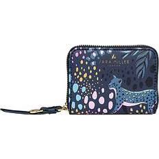 Sara Miller Midnight Tahiti Leopard Small Zip Purse